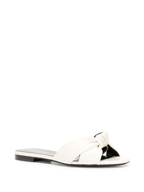 saint laurent bianca sandals flat